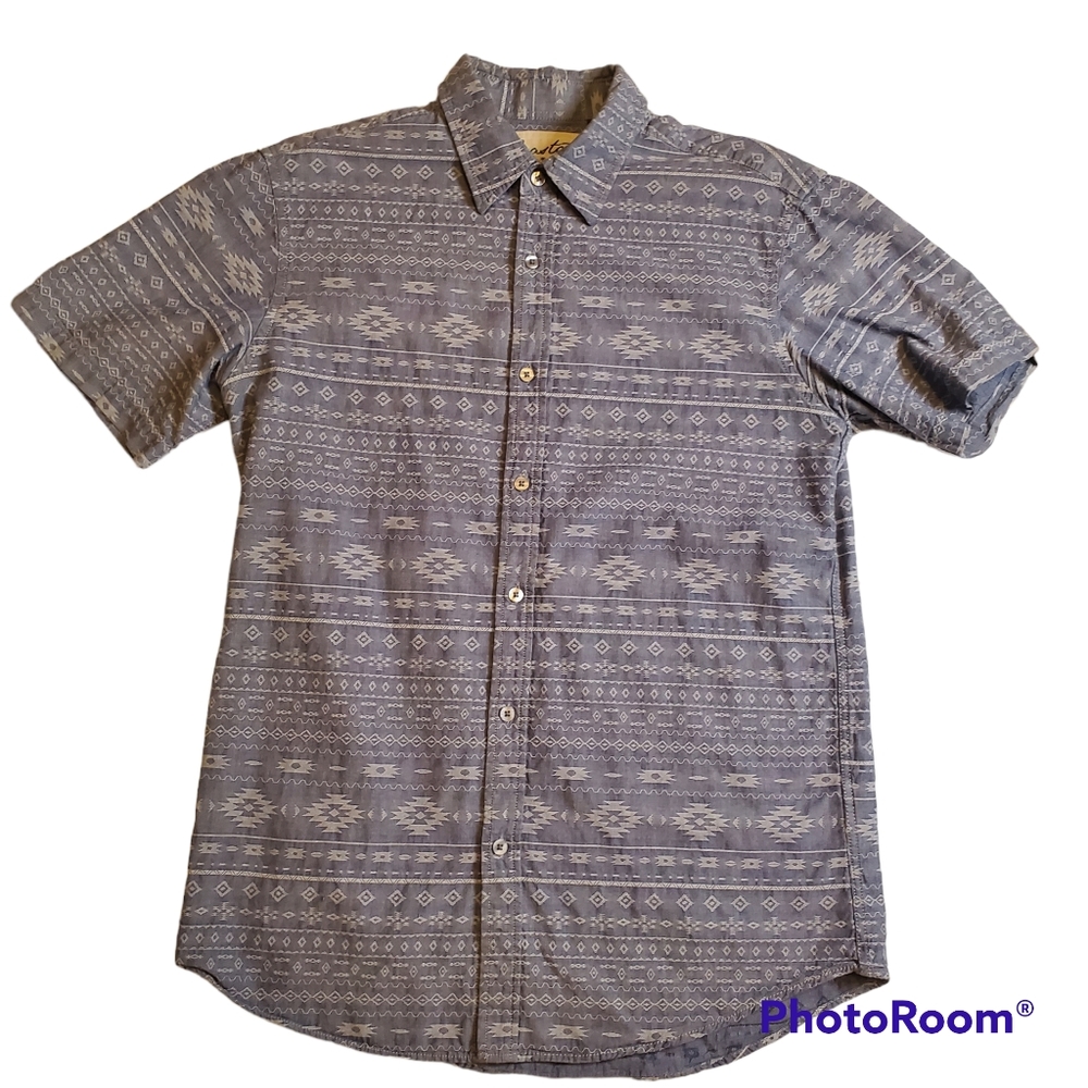 COASTAL Brand Men's Southwest Shirt  Button Front Size Medium